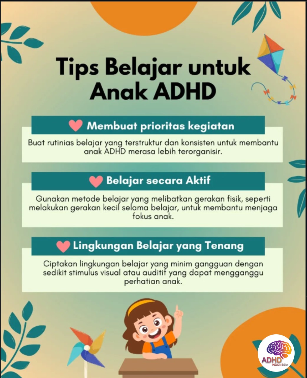 Strategi Belajar yang Cocok untuk Anak ADHD di Kabupaten Klungkung